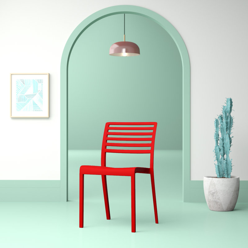 Hashtag Home Chaise de patio empilable Onfleek et Commentaires | Wayfair.ca